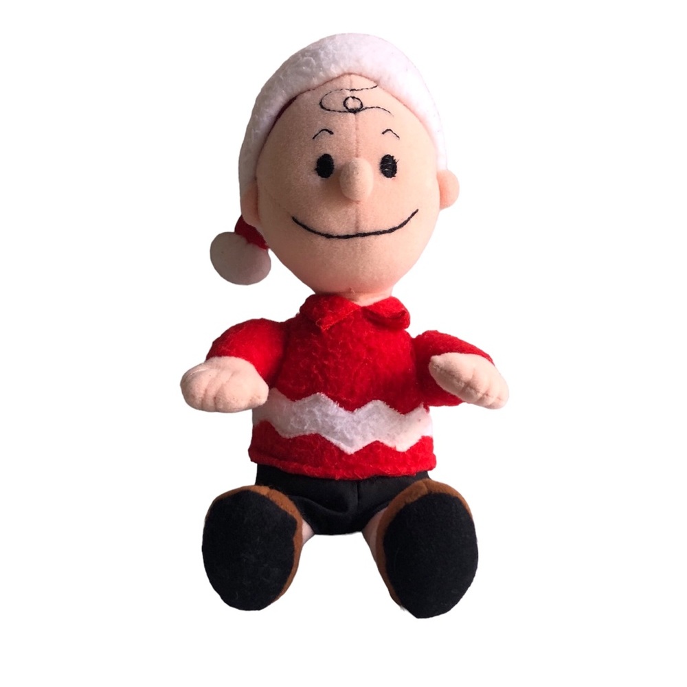 Applause - Peanuts 9” Charlie Brown Christmas Dress & Hat Plush Toy
